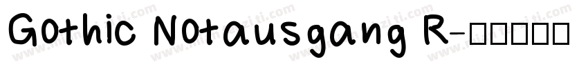 Gothic Notausgang R字体转换